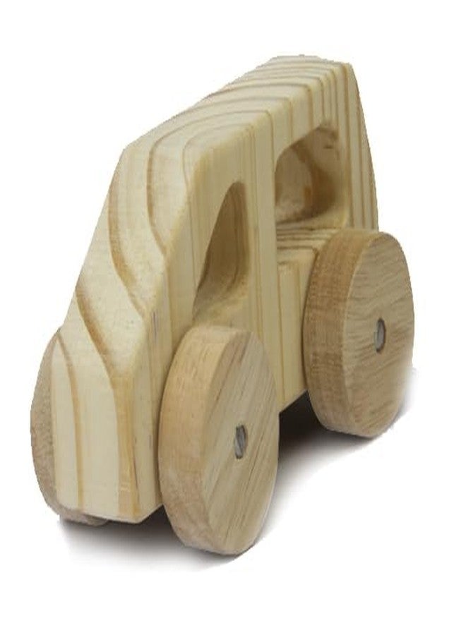 Keebori Wooden Organic Toy Car Push Vehicle 25 mm Thick Natural Handcrafted Toy for Toddlers, Montessori Inspired Safe, Smooth & Durable Wooden Toys Eco-Friendly Baby Toys (Van) - Image 4